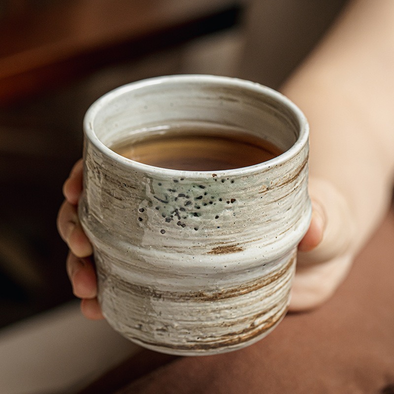 Coffee Tea Japan - Taza de café de cerámica rugosa