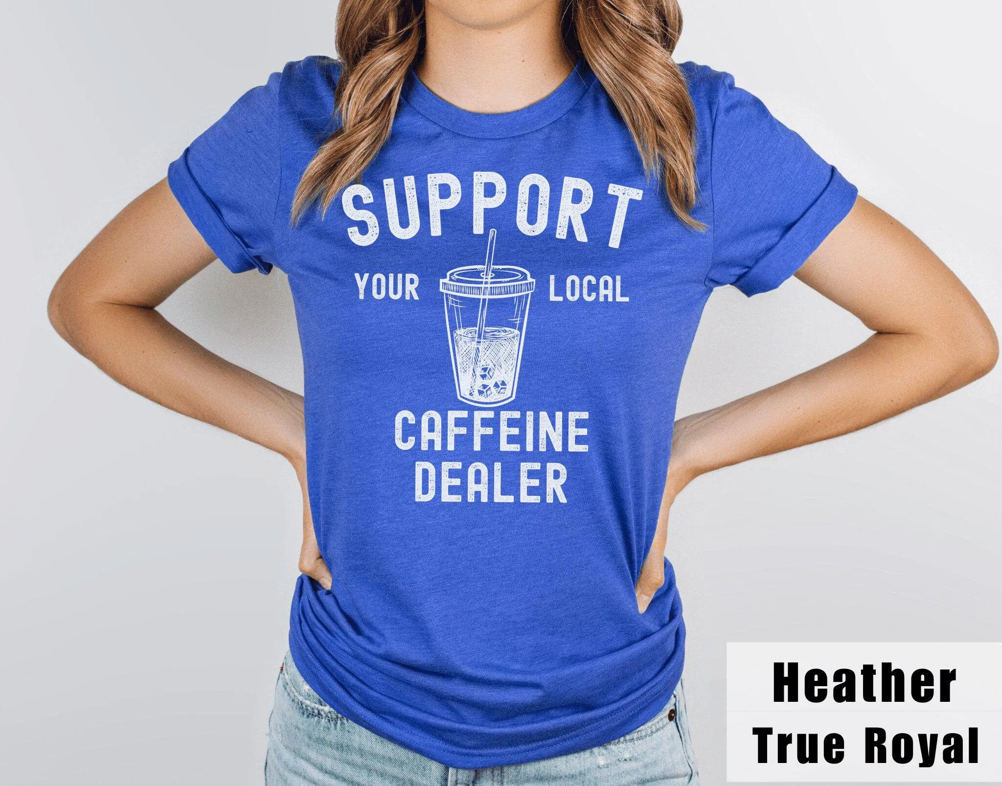 T And Tea Coffee - Camiseta de café helado: Apoya tu