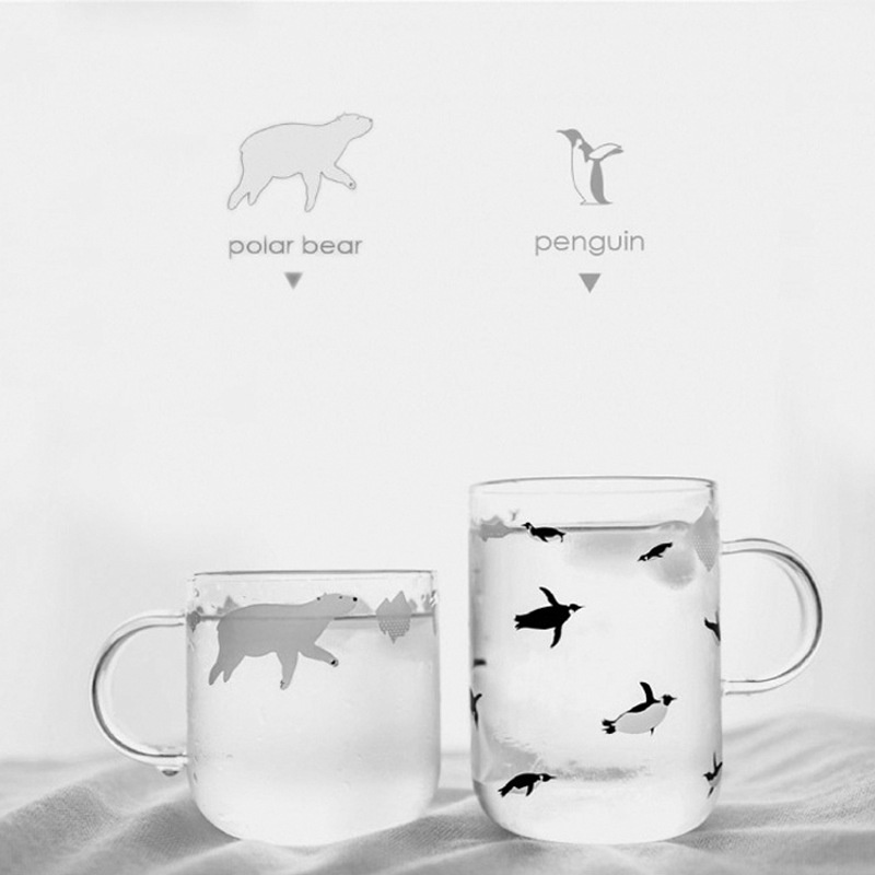 Coffee Tea Japan - Tuuli-taza de vidrio bonita de oso