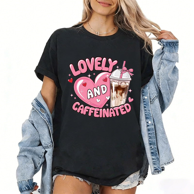 T And Tea Coffee - Camiseta Divertida con Estampado de Café,