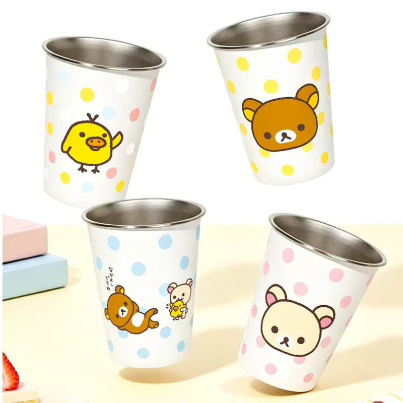 Coffee Tea Japan - Taza de Acero Inoxidable Kawaii Rilakkuma