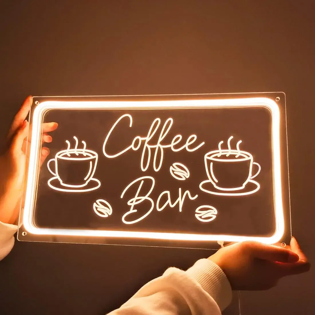 Coffee Tea Neon Sign - Letrero de neón para cafetería, luz