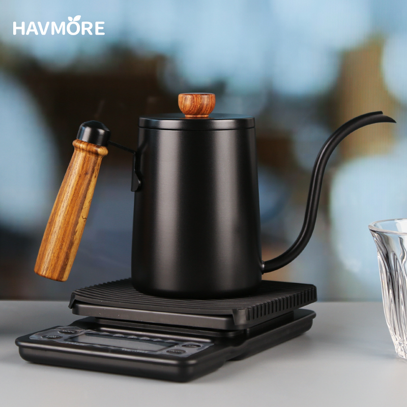 Coffee Tea Brew - Tetera de acero inoxidable con cuello