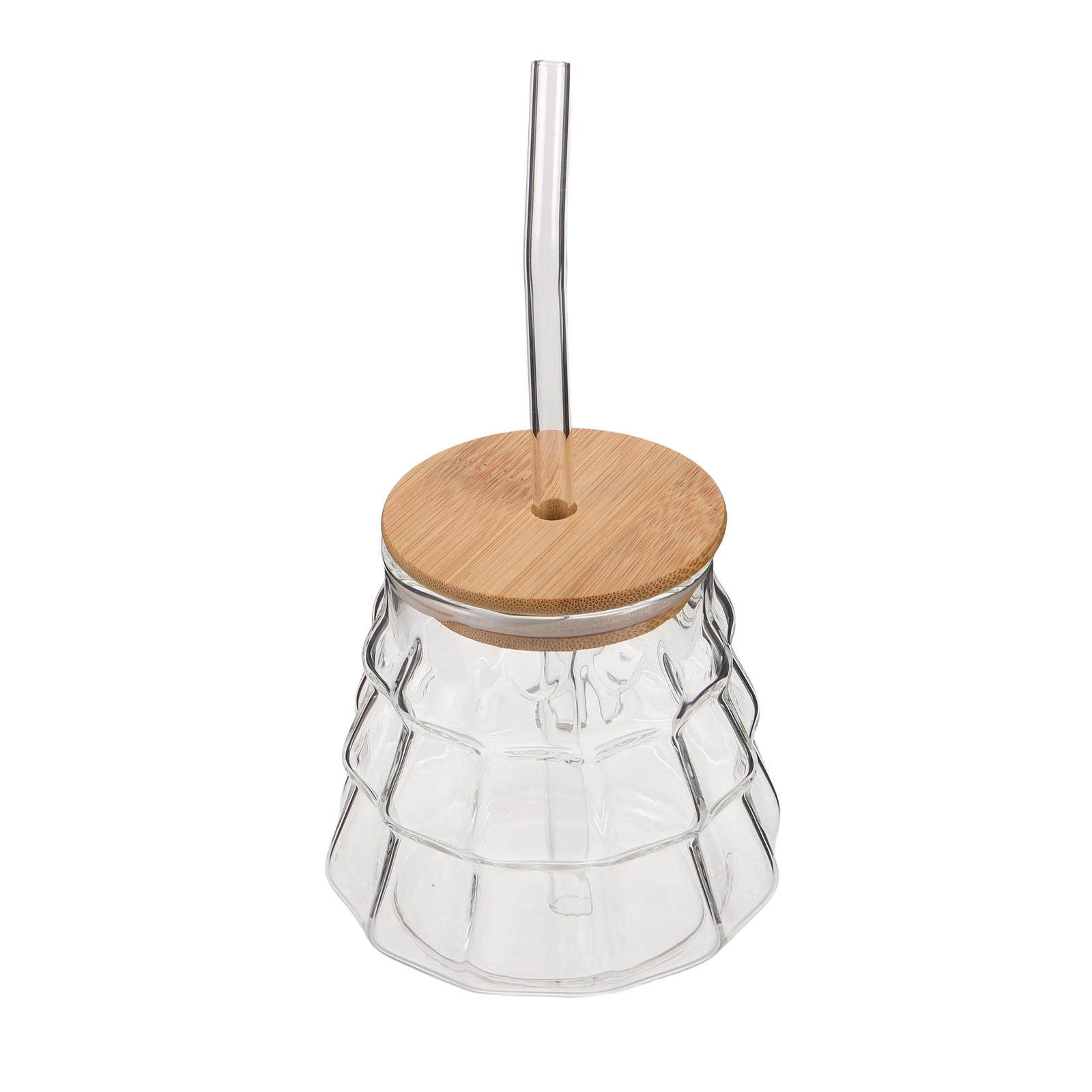 Coffee Tea Tumbler - Vaso de Vidrio Transparente para Leche
