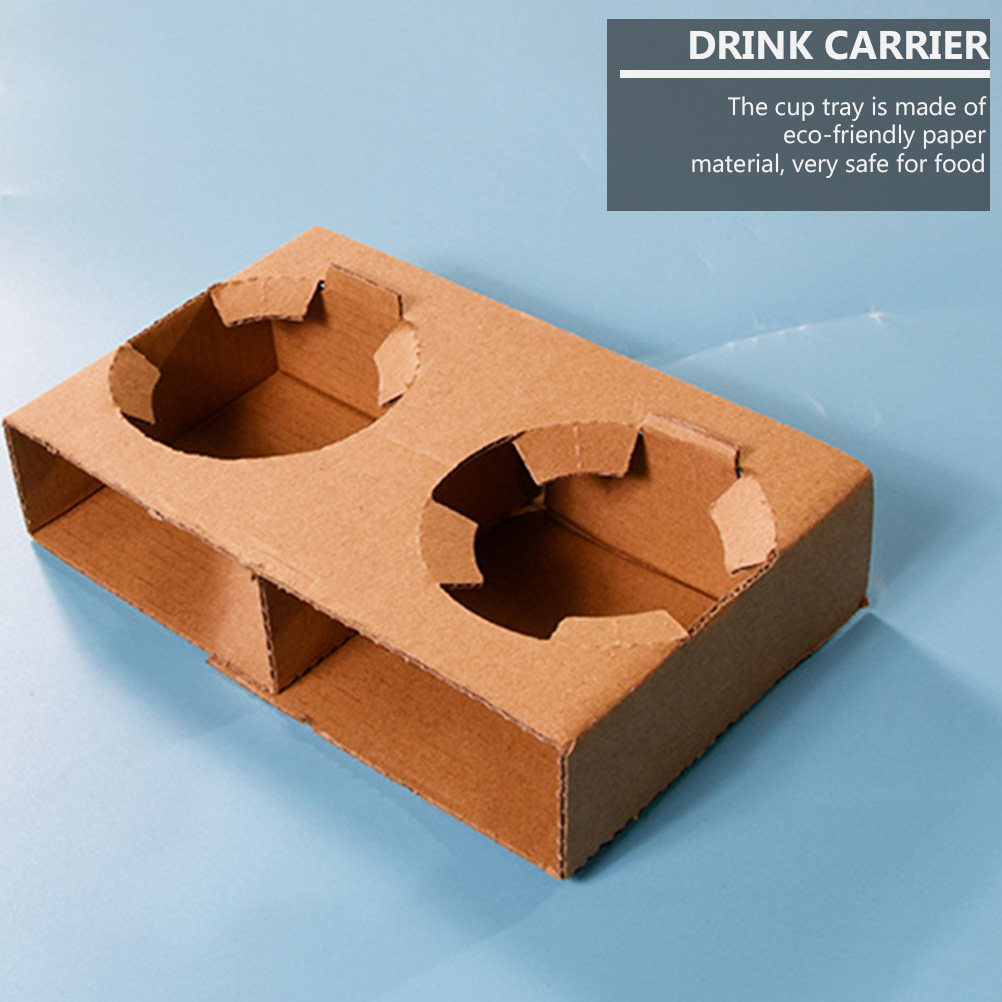 Coffee Tea Drinks - Paquete de 10 Portavasos de Papel