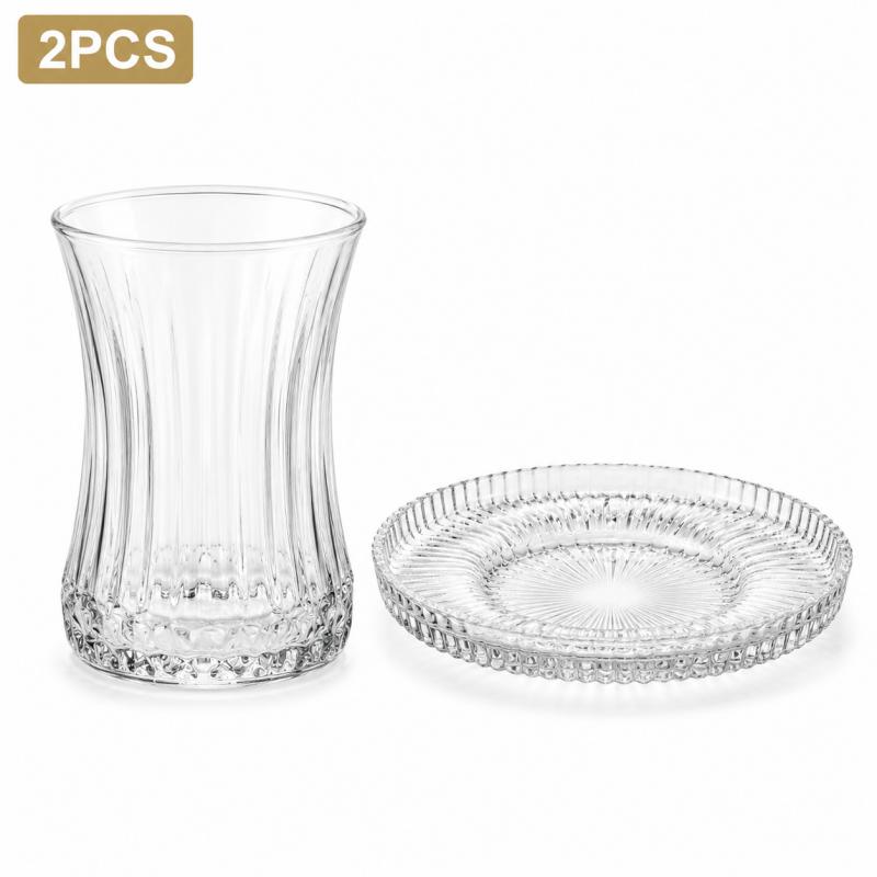 Coffee Tea Drinks - Juego de 2 Tazas y Platos