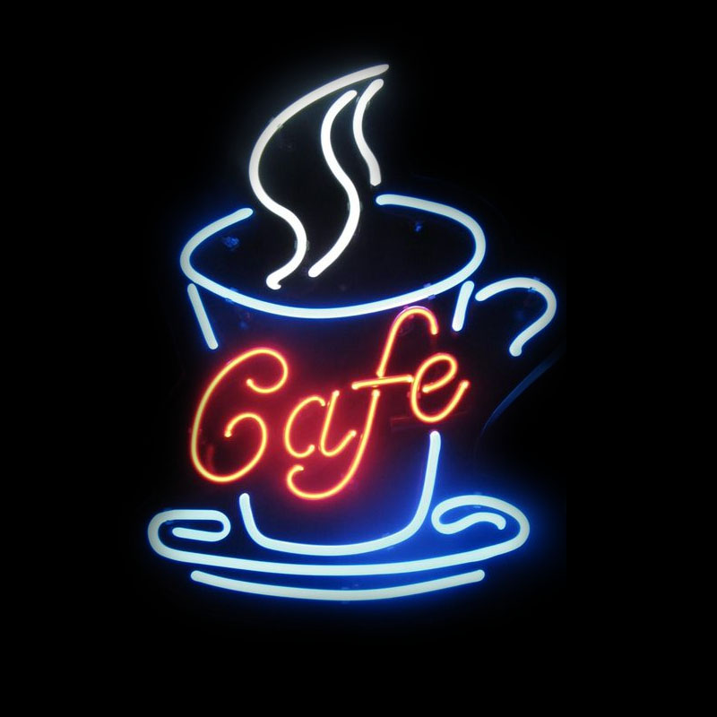 Coffee Tea Neon Sign - Letrero de Neón para Cafetería, Restaurante,