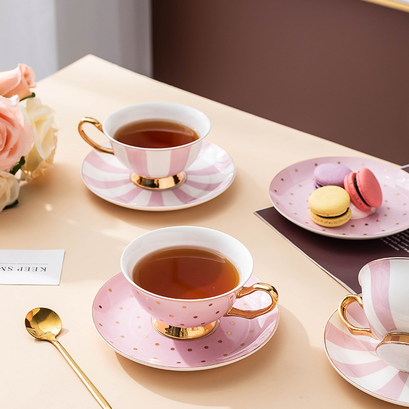Tazas de Café de Cerámica Rosa - Coffee Tea Drinks reseña y precio