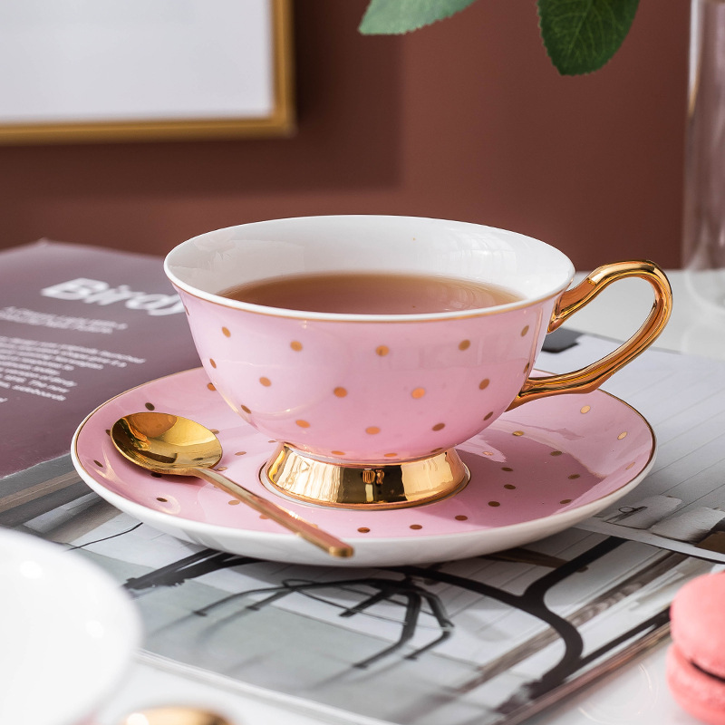 Tazas de Café de Cerámica Rosa - Coffee Tea Drinks reseña y precio
