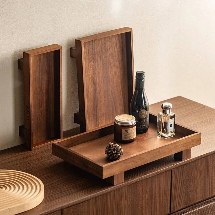 Bandeja de Servicio de Madera  - Coffee Tea Japan reseña y precio