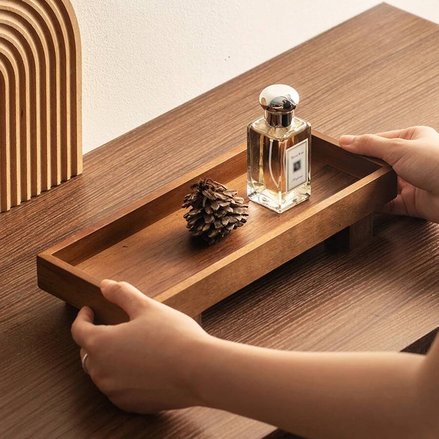 Bandeja de Servicio de Madera  - Coffee Tea Japan reseña y precio