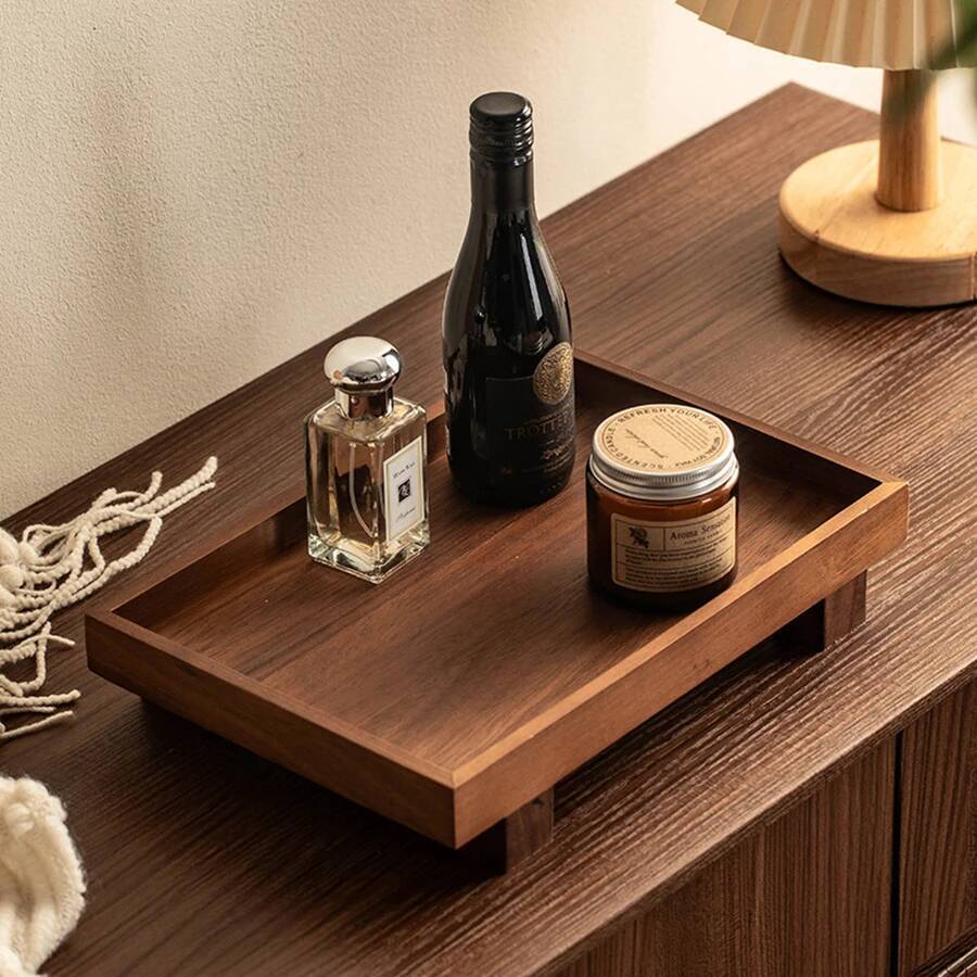 Bandeja de Servicio de Madera  - Coffee Tea Japan reseña y precio