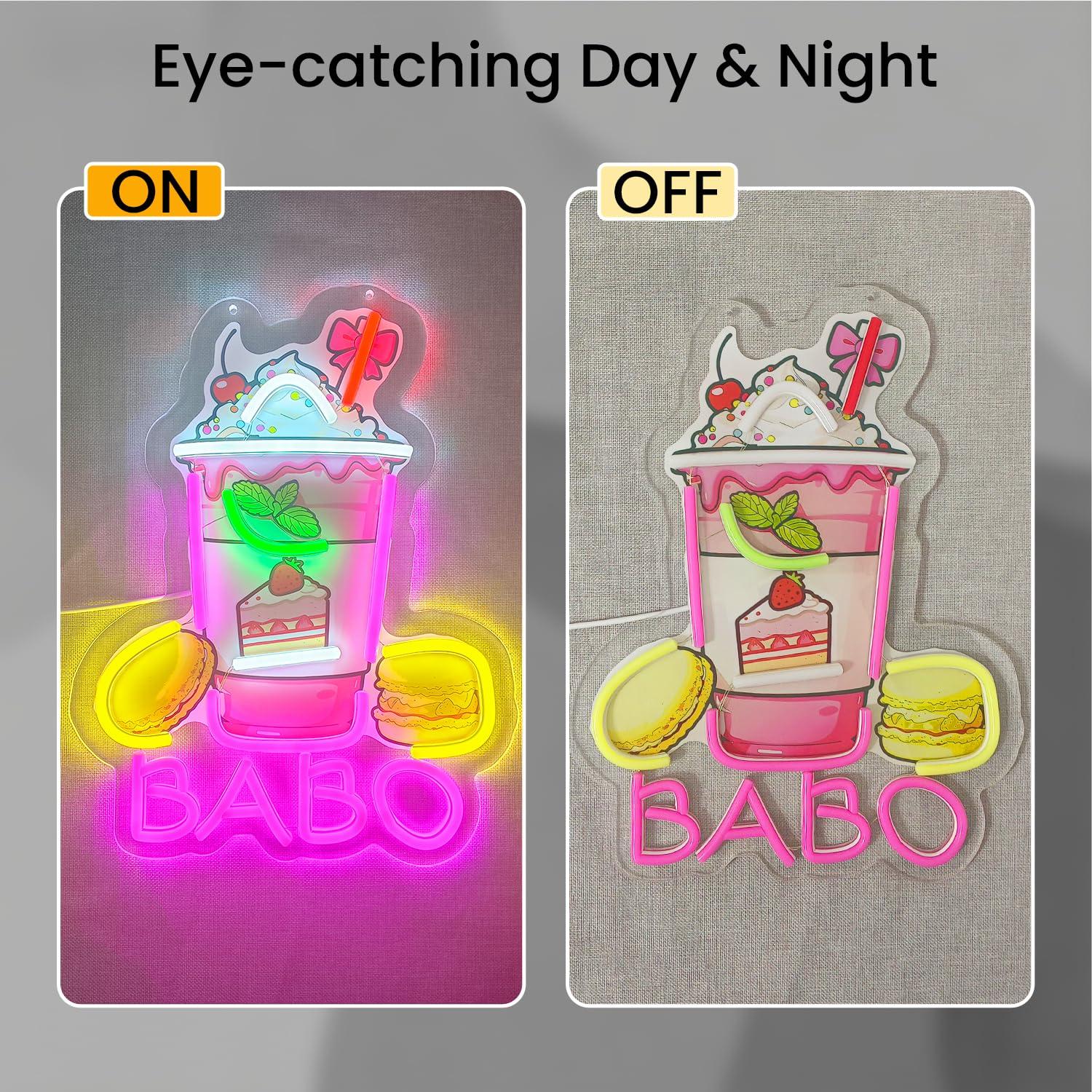 Letrero Luminoso de Neón Boba  - Coffee Tea Neon Sign reseña y precio