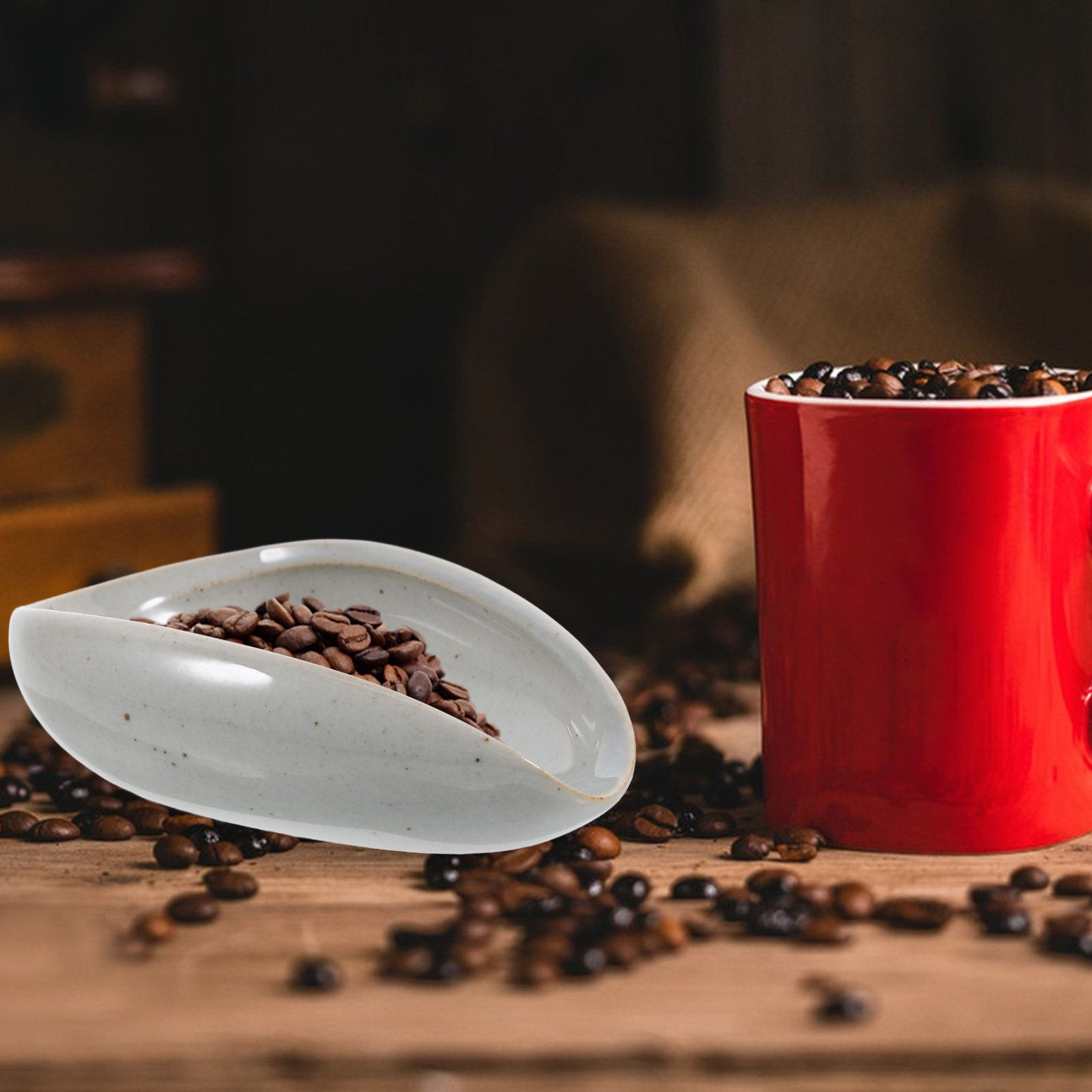 Bandeja Dosificadora de Granos - Coffee Tea Bean Leaf reseña y precio