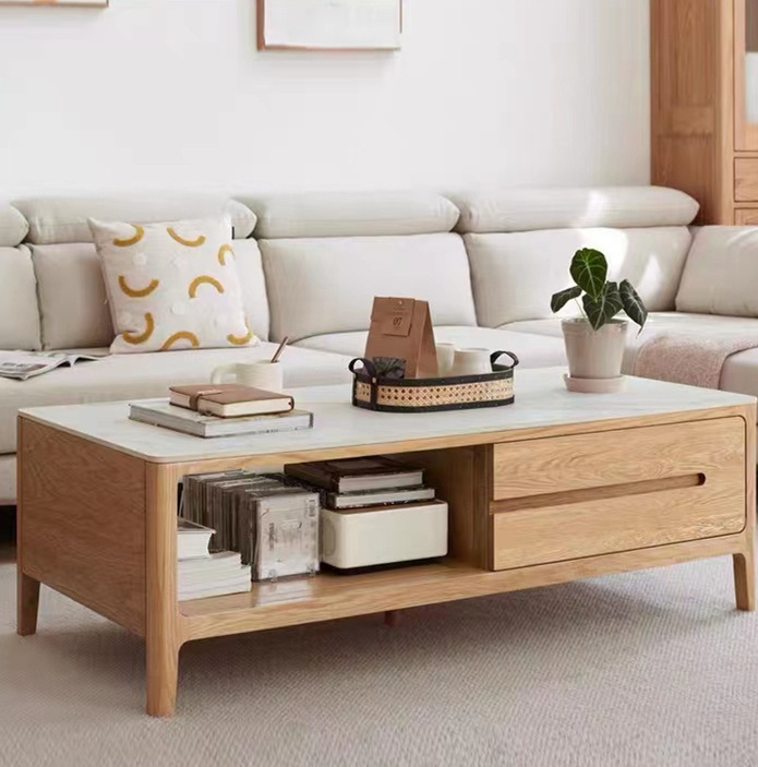 Mesa de centro de madera maciz - T And Tea Coffee reseña y precio
