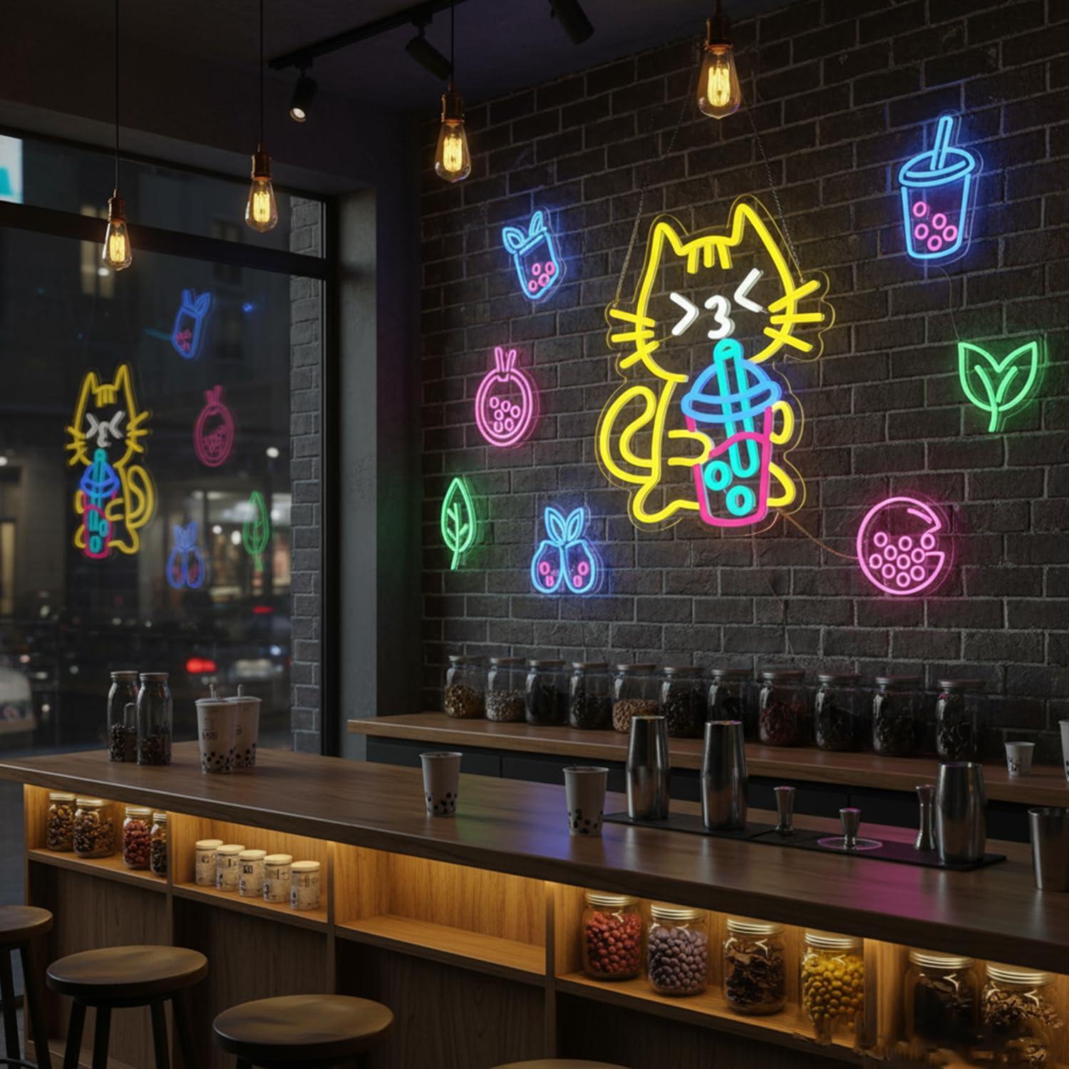 Letrero de Neón con Diseño de  - Coffee Tea Neon Sign reseña y precio