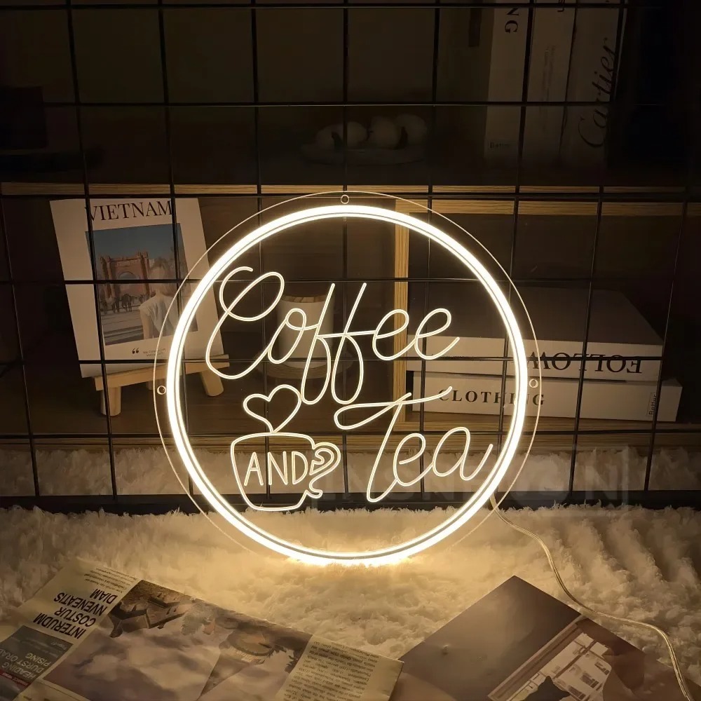 Letrero Luminoso LED de Neón c - Coffee Tea Neon Sign reseña y precio