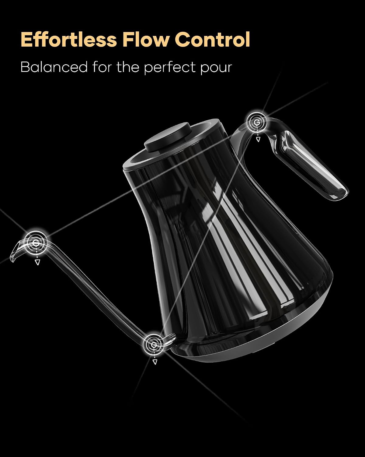 Hervidor eléctrico de cuello d - Coffee Tea Brew reseña y precio