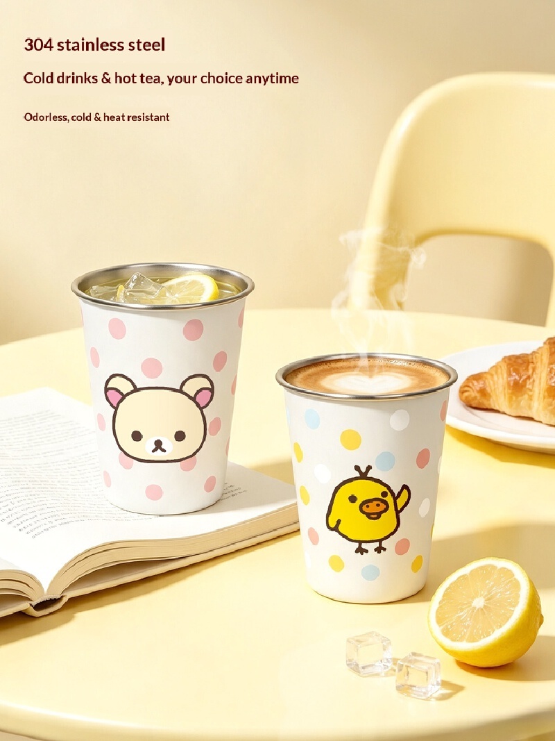 Taza de Acero Inoxidable Kawai - Coffee Tea Japan reseña y precio