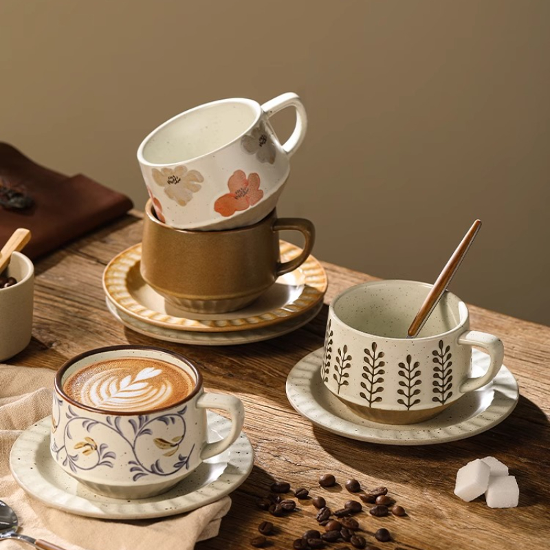 Taza de cerámica Retro, juego  - Coffee Tea Set Up reseña y precio