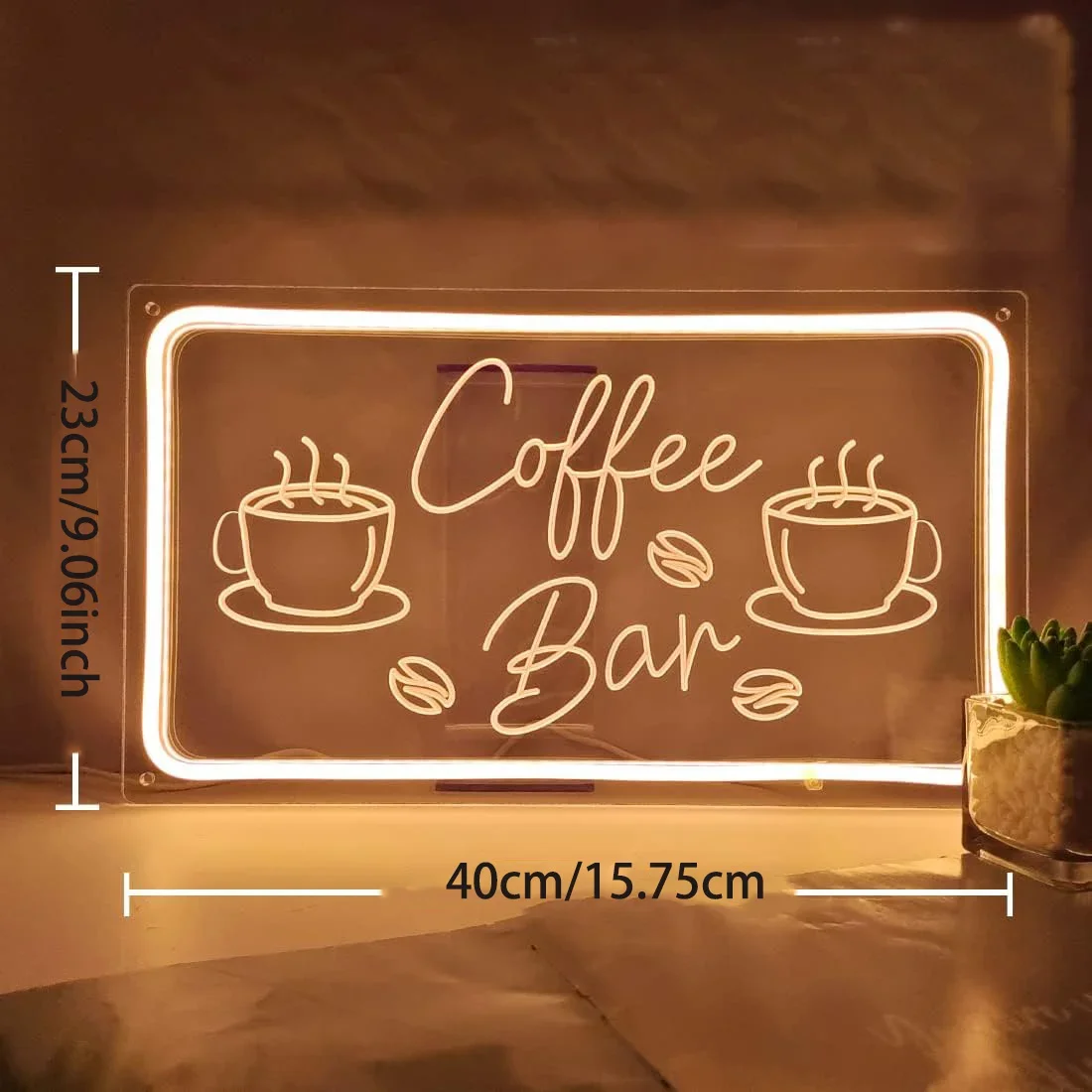 Letrero de neón para cafetería - Coffee Tea Neon Sign reseña y precio