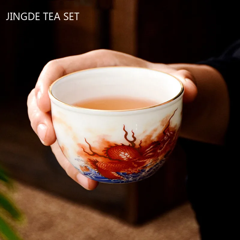 Taza de té con patrón de dragó - Coffee Tea Set Up reseña y precio