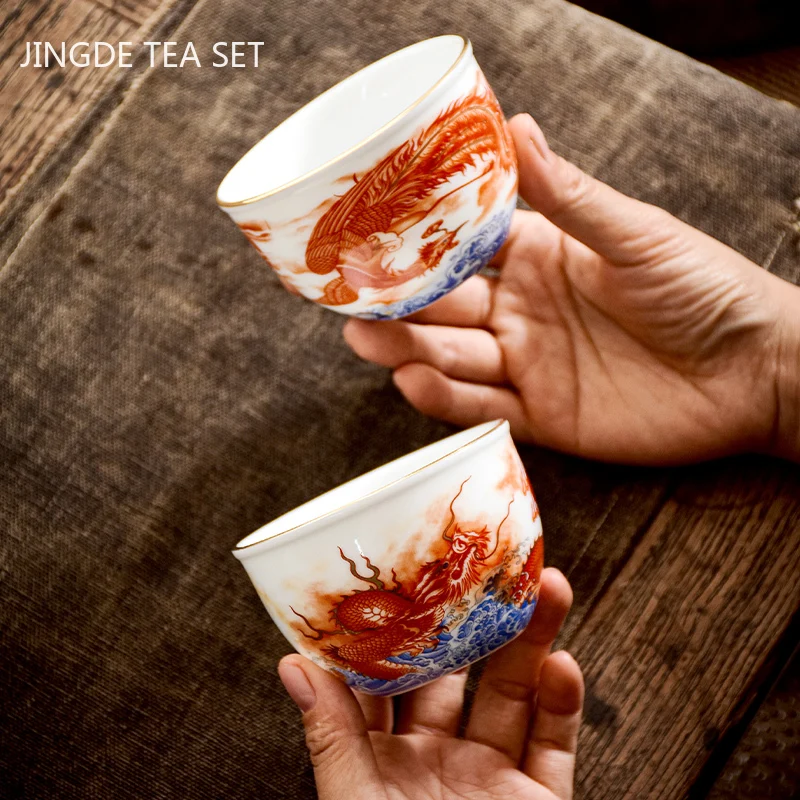 Taza de té con patrón de dragó - Coffee Tea Set Up reseña y precio