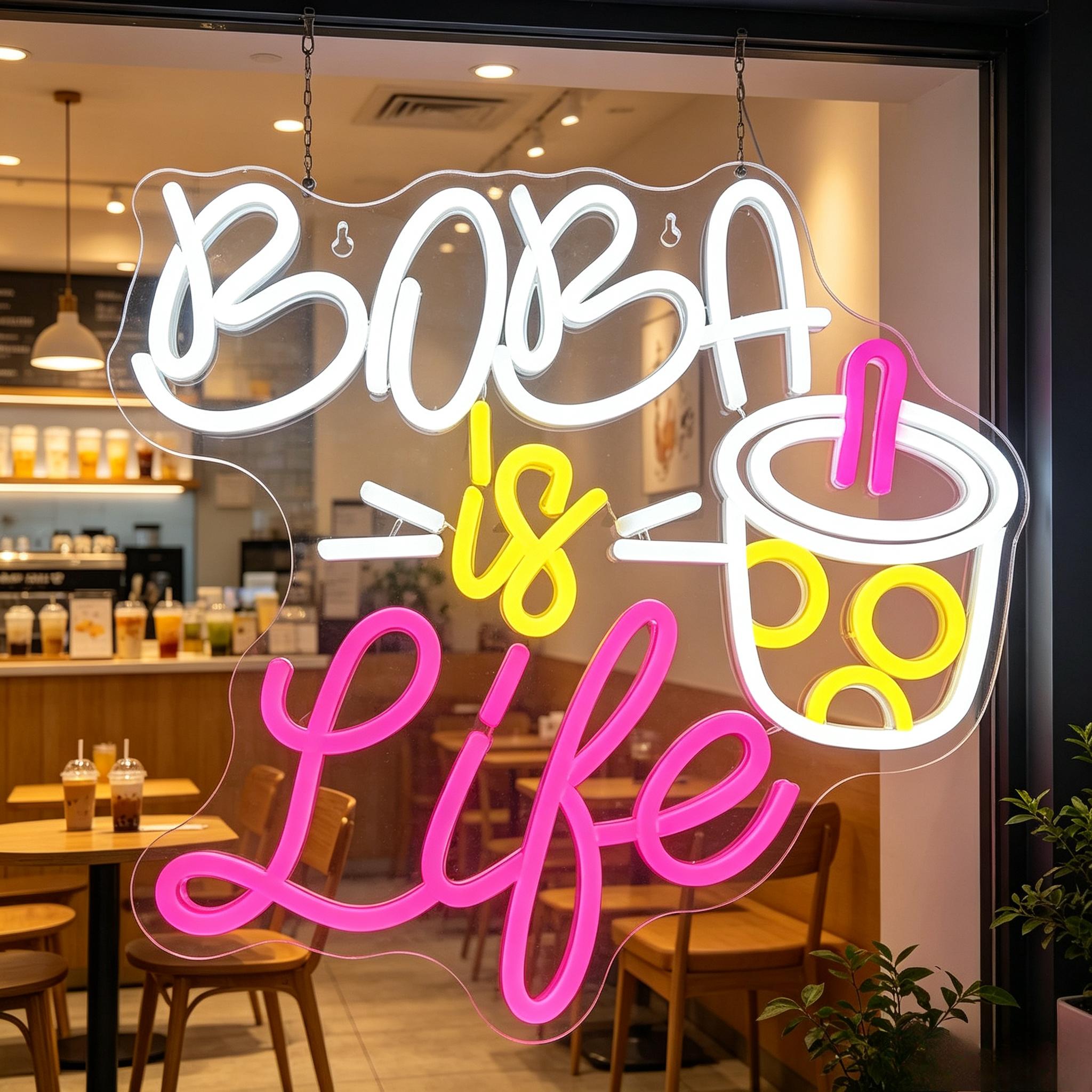 Letrero de neón con luz LED re - Coffee Tea Neon Sign reseña y precio
