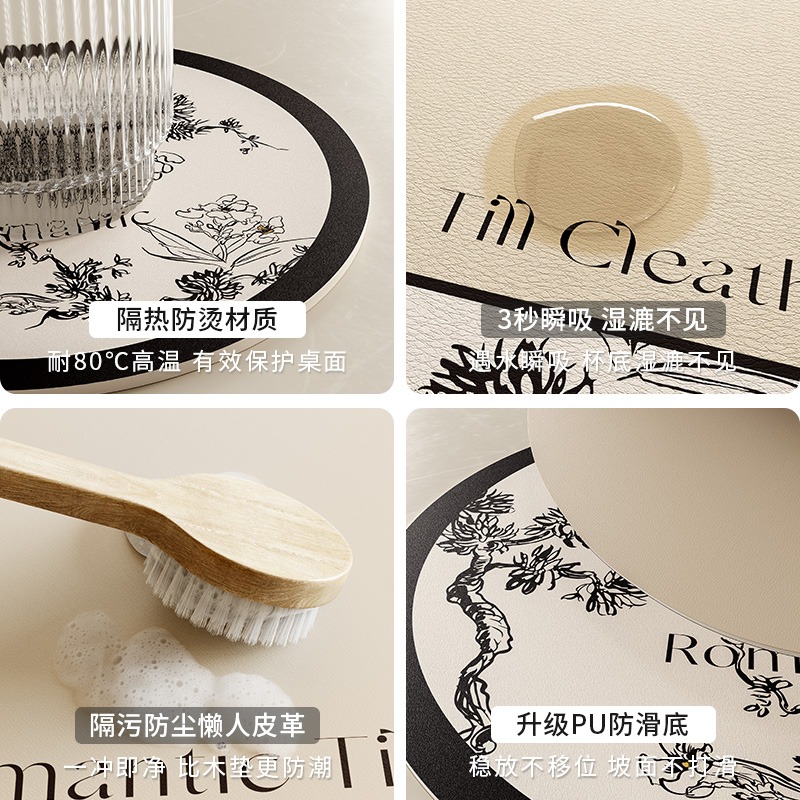 Mantel Individual de cuero red - T And Tea Coffee reseña y precio