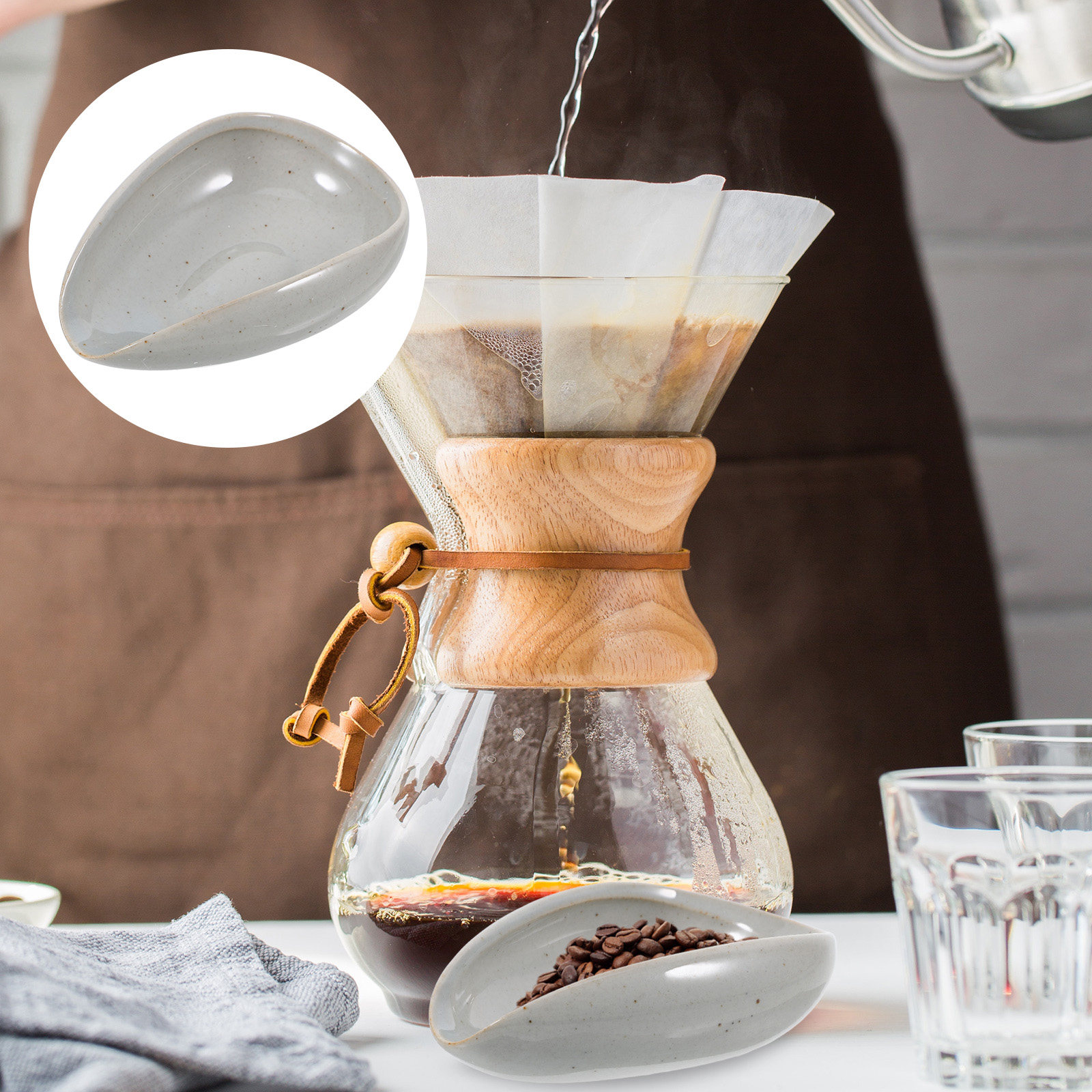 Bandeja de Cerámica para Grano - Coffee Tea Bean Leaf reseña y precio