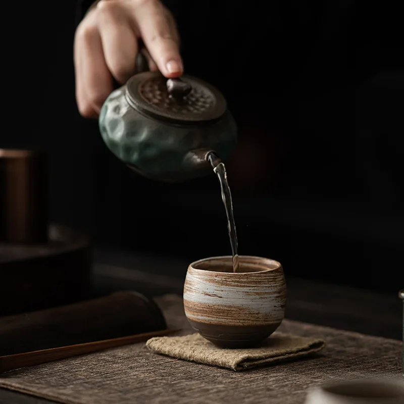 Taza de té de cerámica hecha a - Coffee Tea Japan reseña y precio