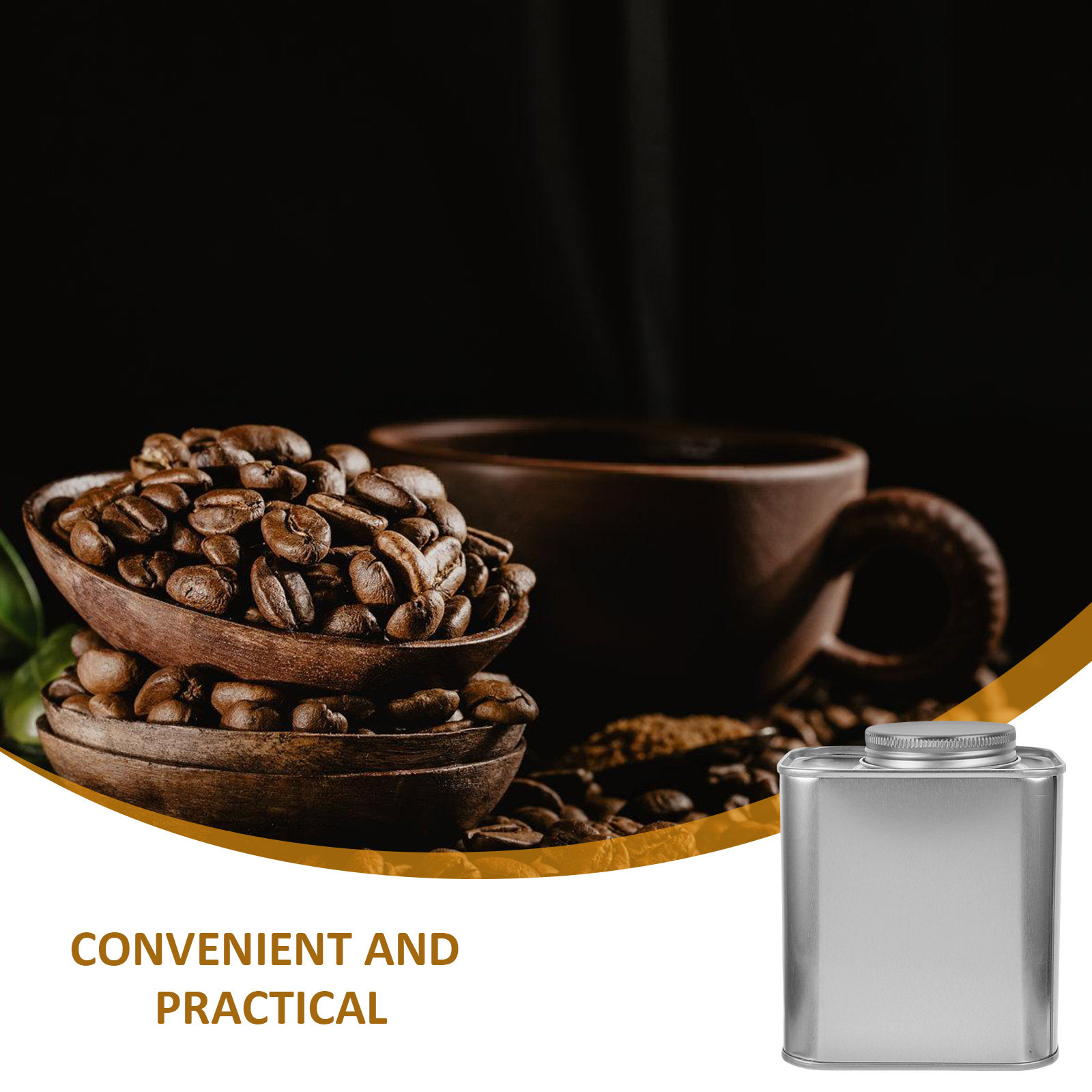 Juego de 4 Recipientes Herméti - Coffee Tea Bean Leaf reseña y precio