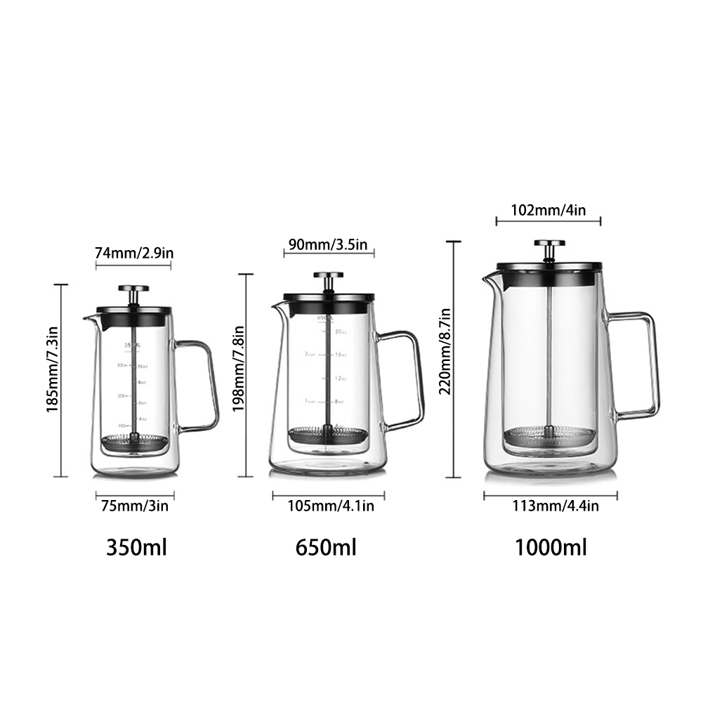 Olla de prensa francesa de dob - French Press Coffee & Tea reseña y precio