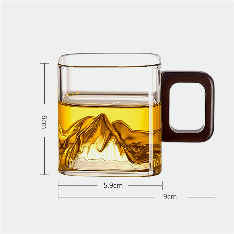 Taza de café de cristal Latte  - Coffee Tea Japan reseña y precio