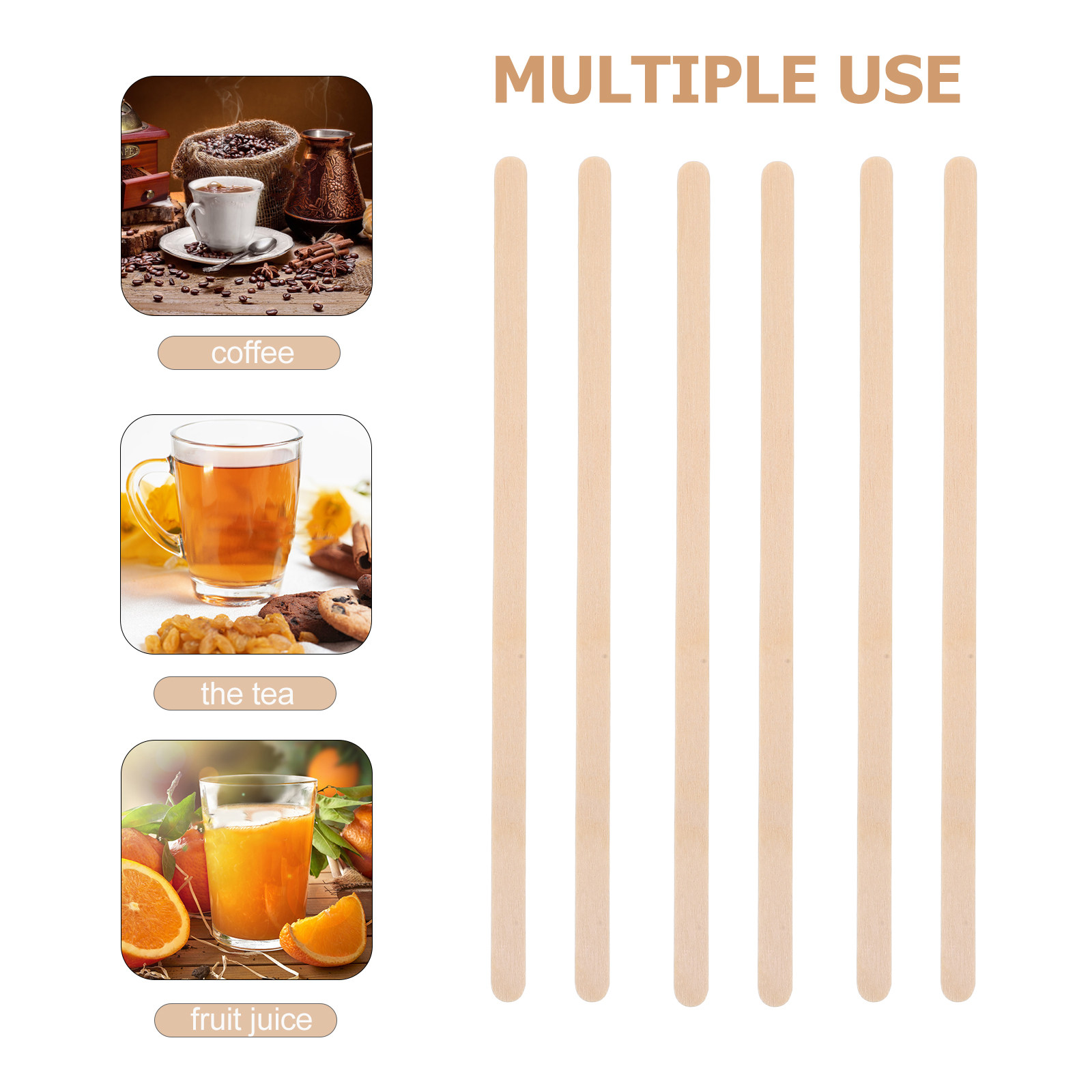 1000 Palitos de Madera para Ca - Coffee Tea Drinks reseña y precio