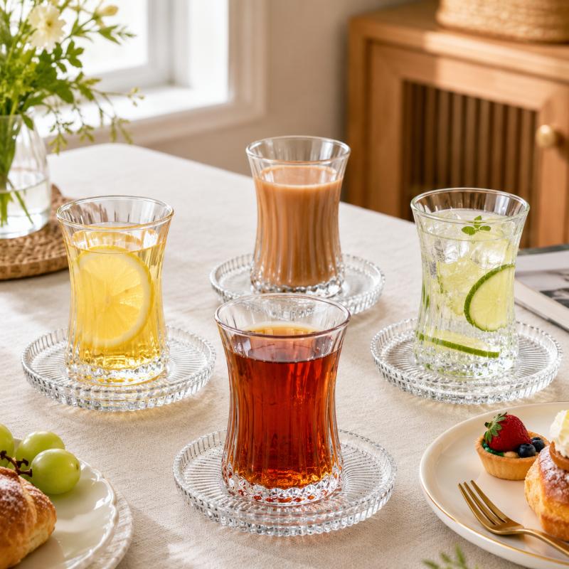 Juego de 2 Tazas y Platos de V - Coffee Tea Drinks reseña y precio