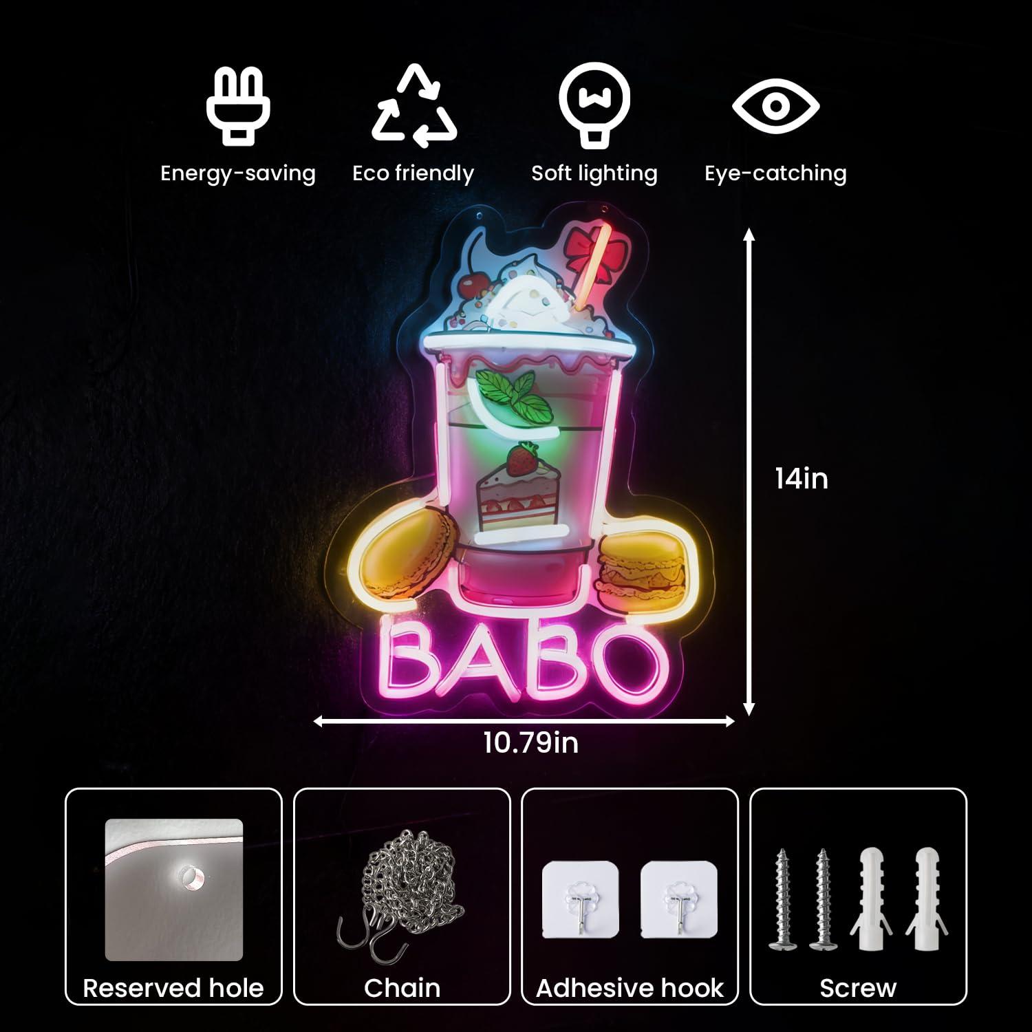 Letrero de Neón Boba Bubble Te - Coffee Tea Neon Sign reseña y precio