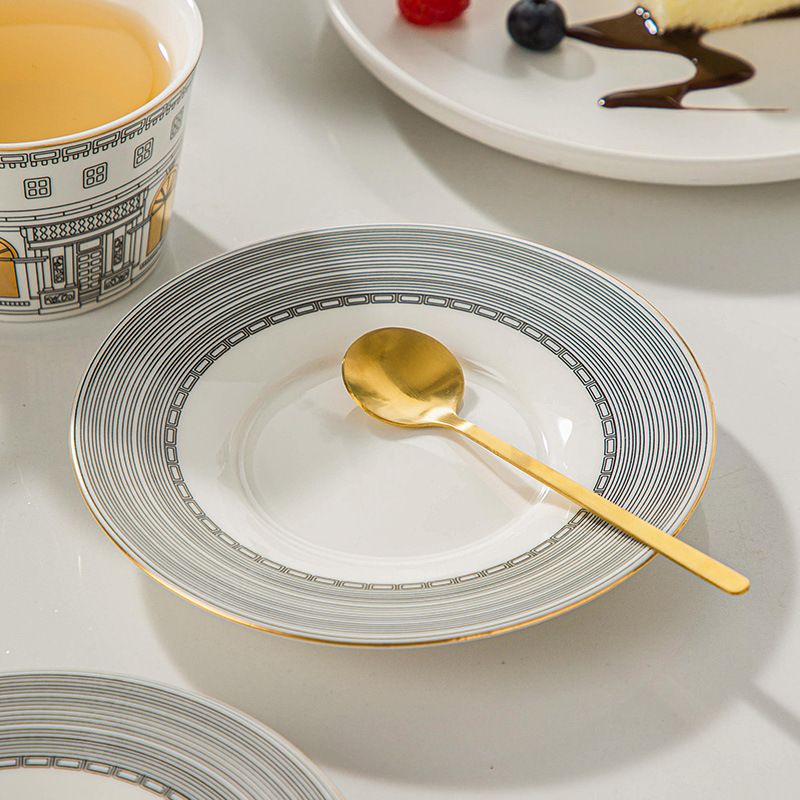 Taza arquitectónica y platillo - Coffee Tea Set Up reseña y precio